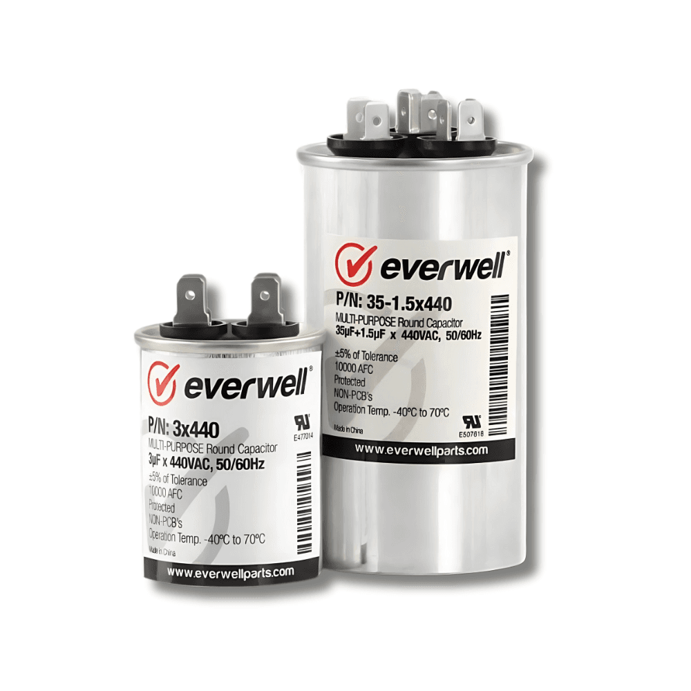 45-5µf x 440V Dual Round Run Capacitor image 3