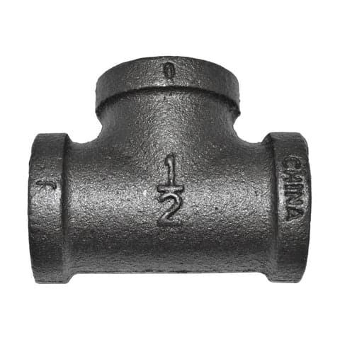 1/2″ Black Malleable Iron Tee Fitting