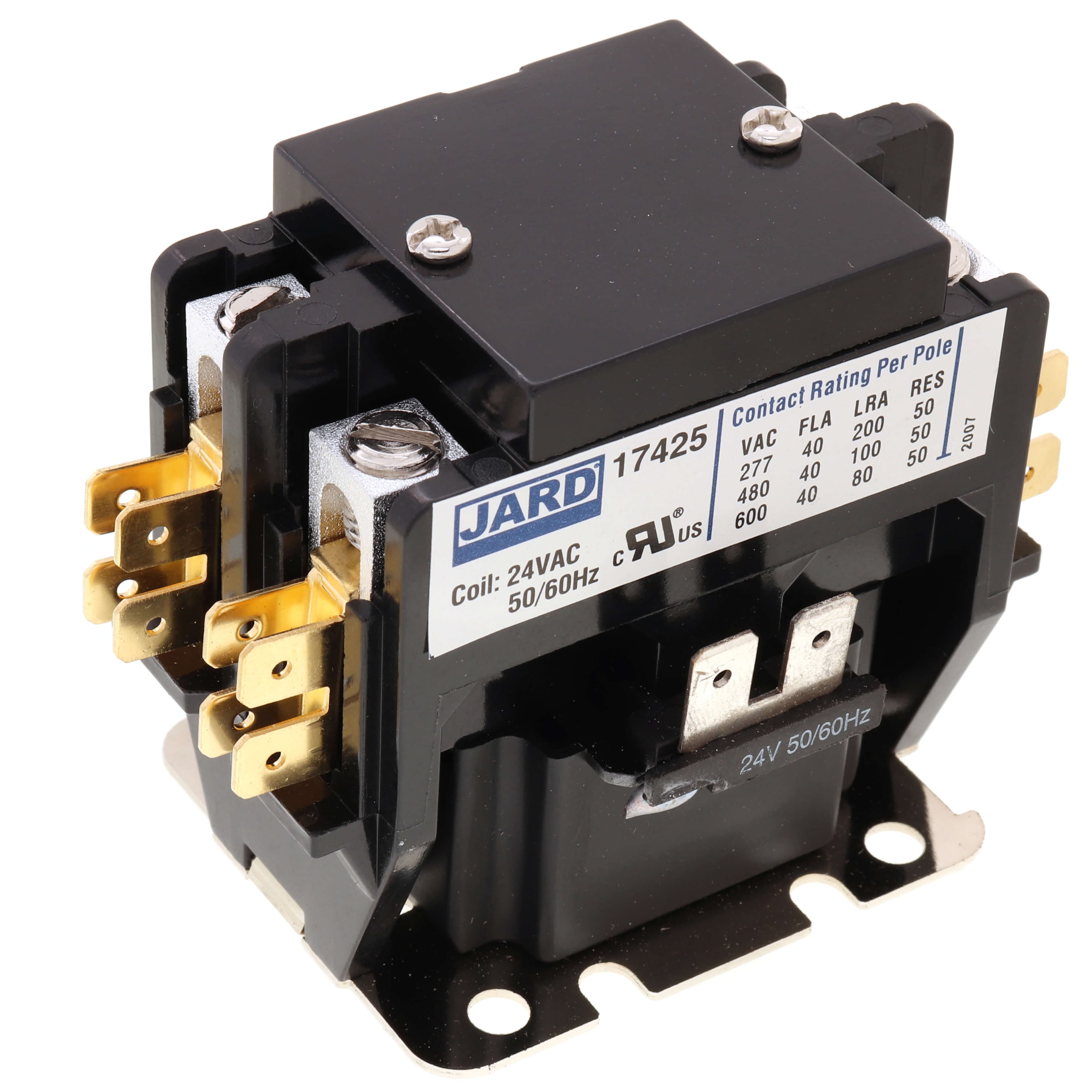 Definite Purpose Contactor w/lugs Poles:1-1/2