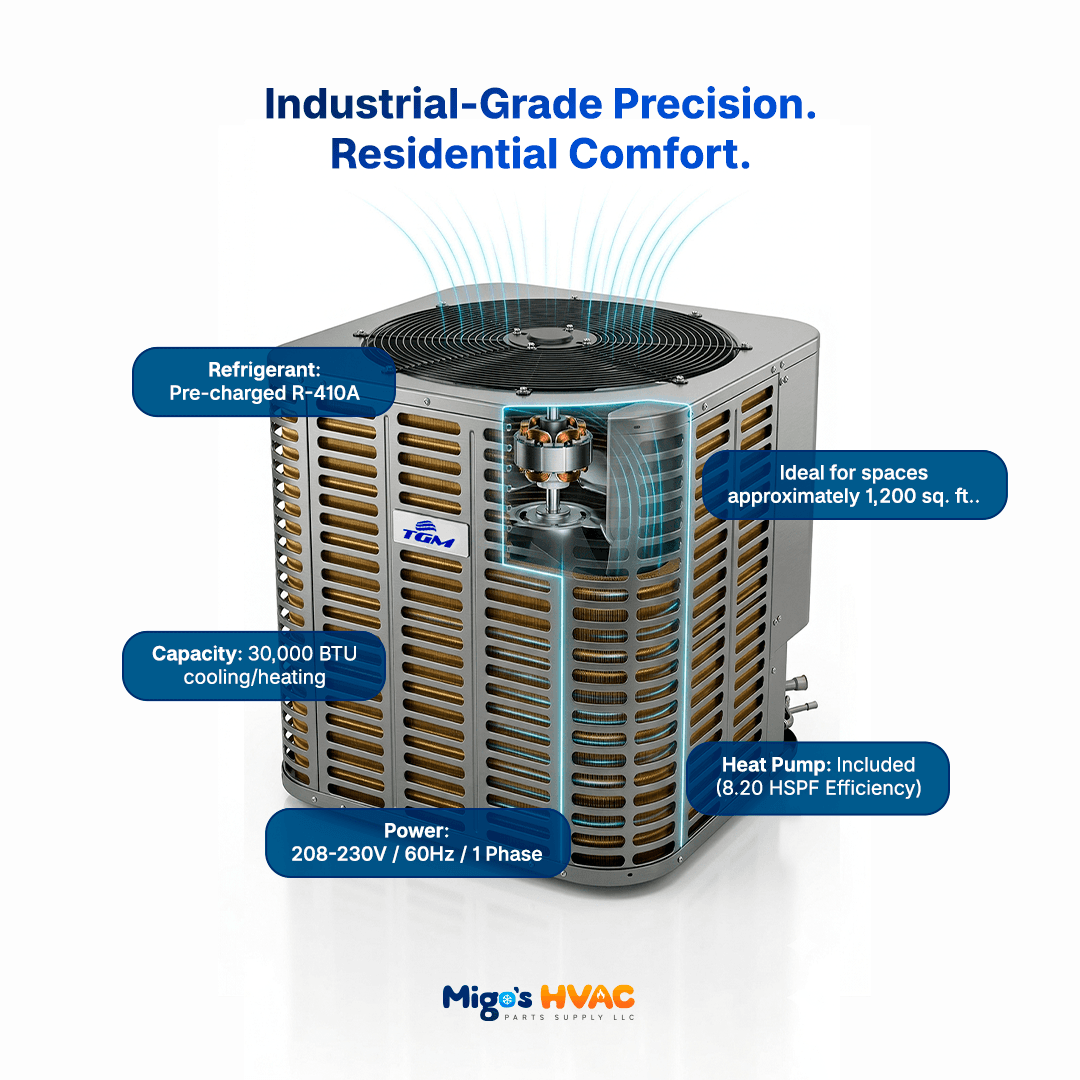 2.5 TGM TON CONDENSER HEAT PUMP 410A image 3